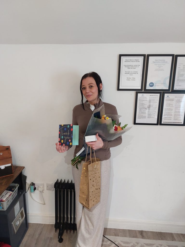 Celebrating 3 years of service for Rebecca